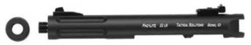 Tactical Solutions Pac-Lite 4.5" Threaded/Fluted Barrel .22 Long Rifle <span style="font-weight:bolder; ">Ruger</span> 22/45 and Mark Matte Black Finish